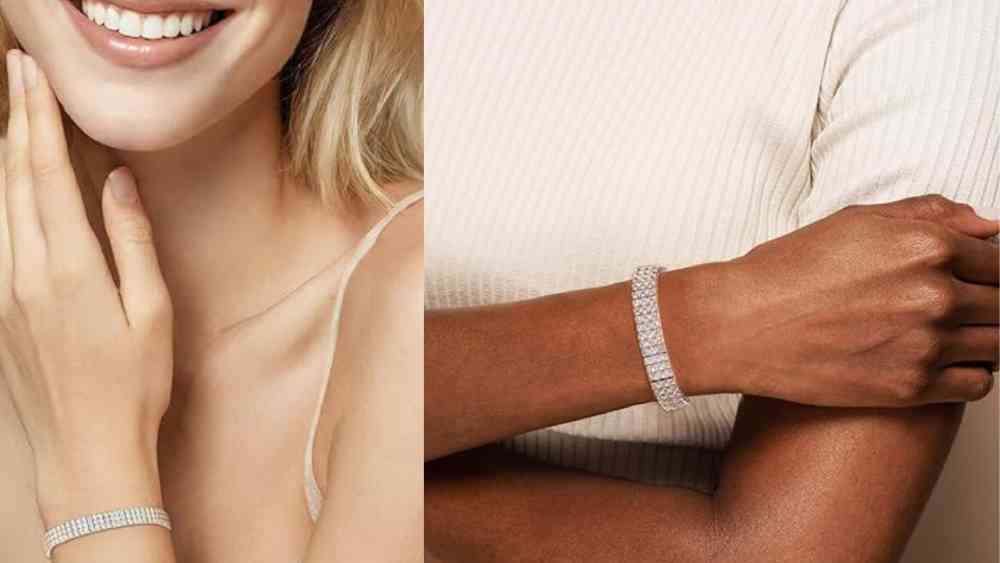 Luxurious Moissanite Tennis Bracelet 925 Sterling Silver