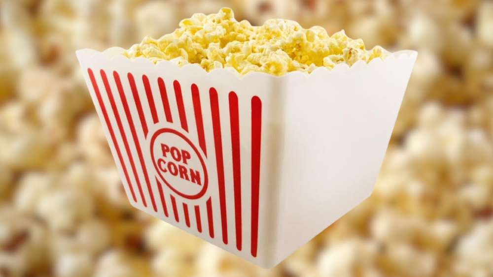 Vintage Popcorn Cup And Bowl Set Theater Style