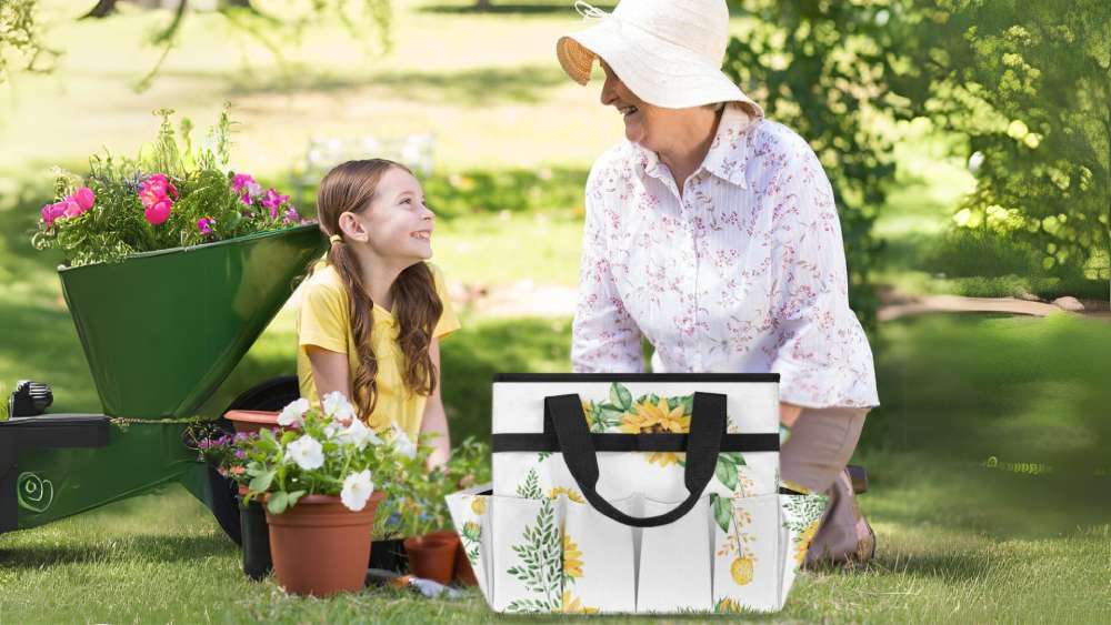 Gardening Tool Tote Bag with Multi Pockets