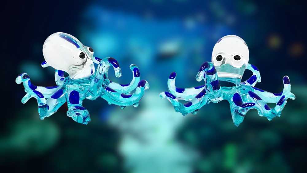 Glass Sea Octopus Figurine