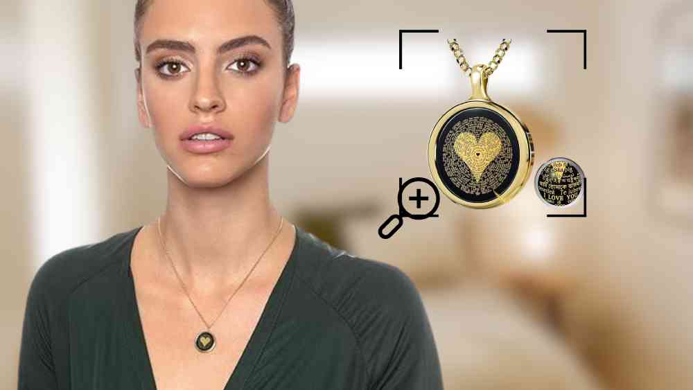 I Love You Gold Necklace Romantic Expensive Gift