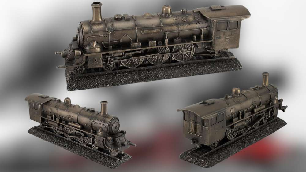 Veronese Design Steam Locomotive Engine Antique Bronze Finish