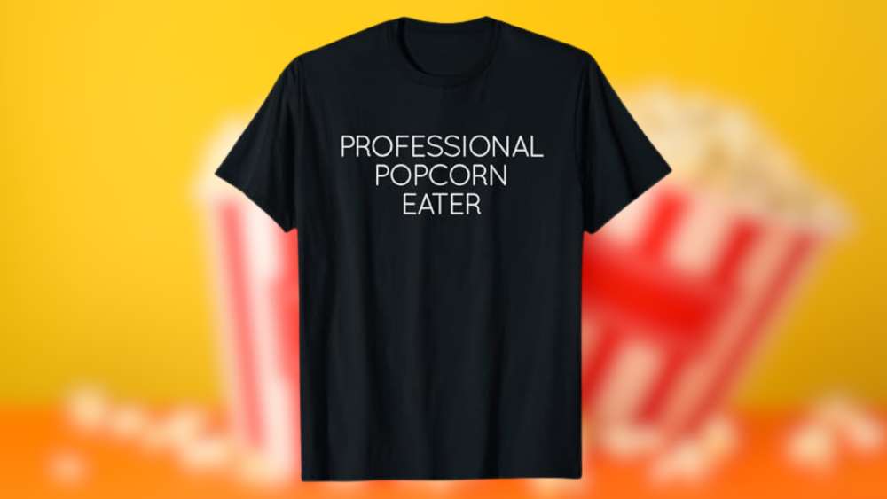 Professional Popcorn Eater Tee Shirt Popcorn Lovers Gift