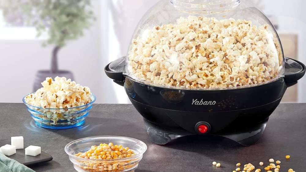 Popcorn Machine Maker Makes Flower Ball Shaped Snack