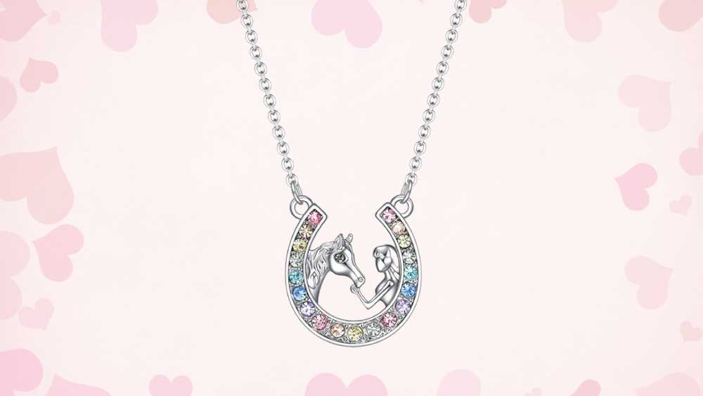 To My Daughter Horseshoe Necklace