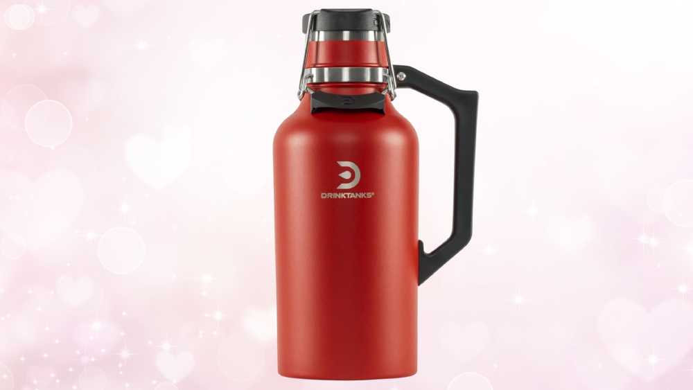 Red thermos bottle
