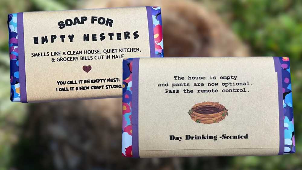 soap gift for the parents with lovely message