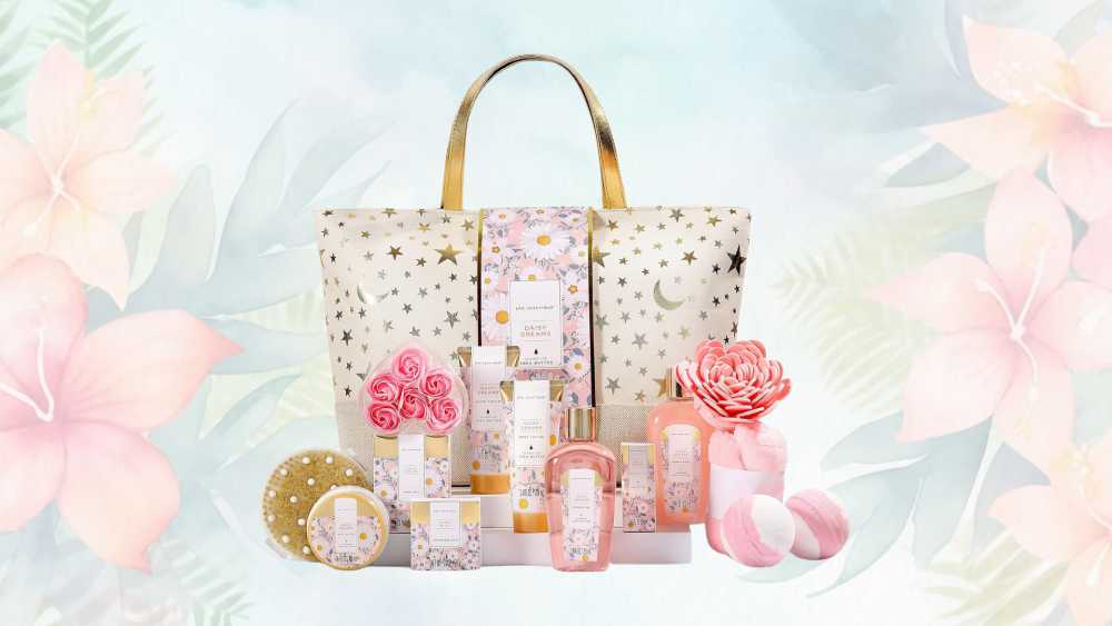Spa themed luxetique bath gift set