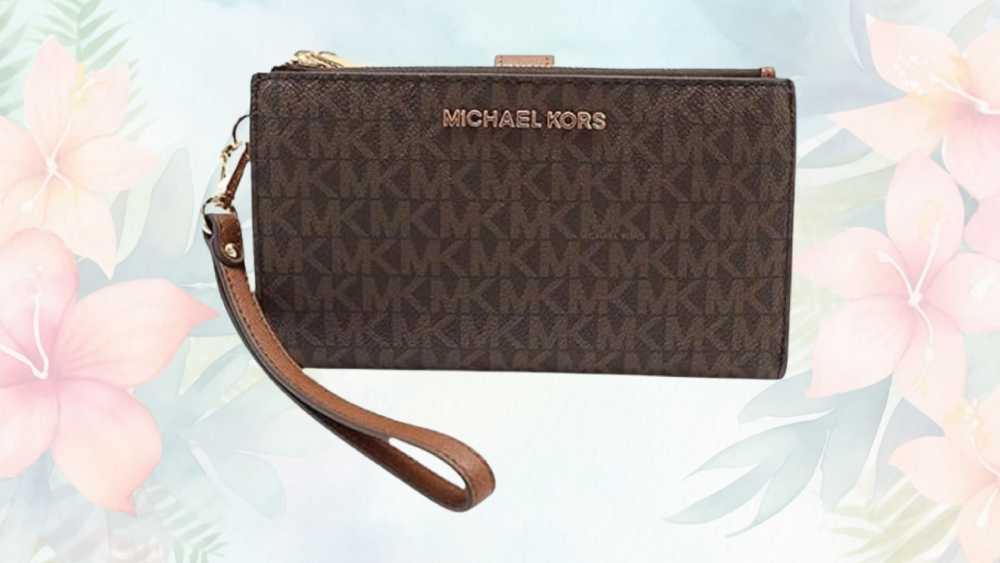 Michael Kors Women's Jet Set Travel Double Zip Wristlet