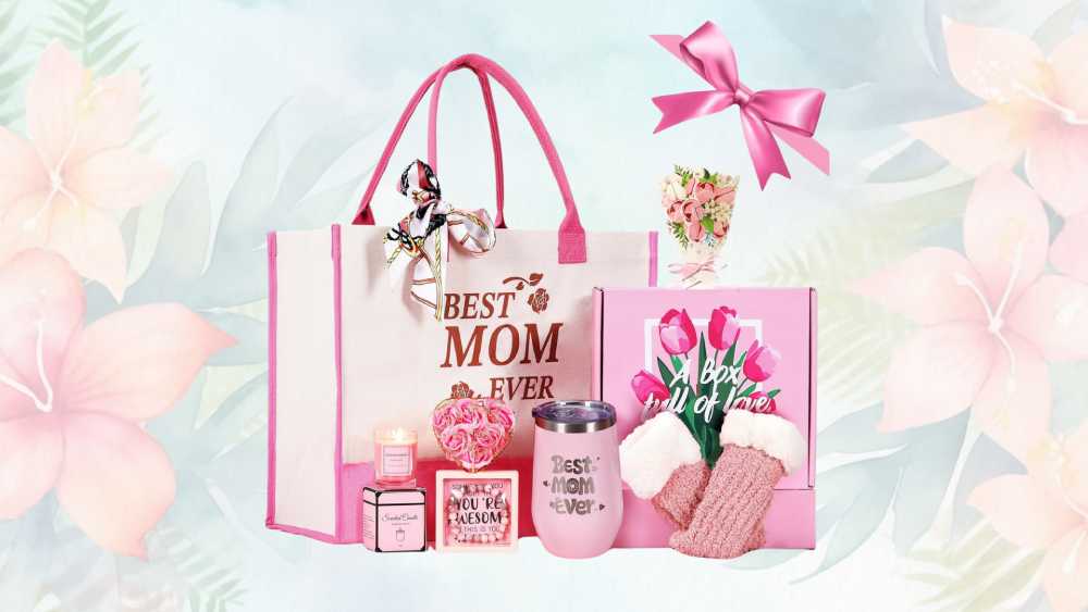 New mom gift box including body butter and soap