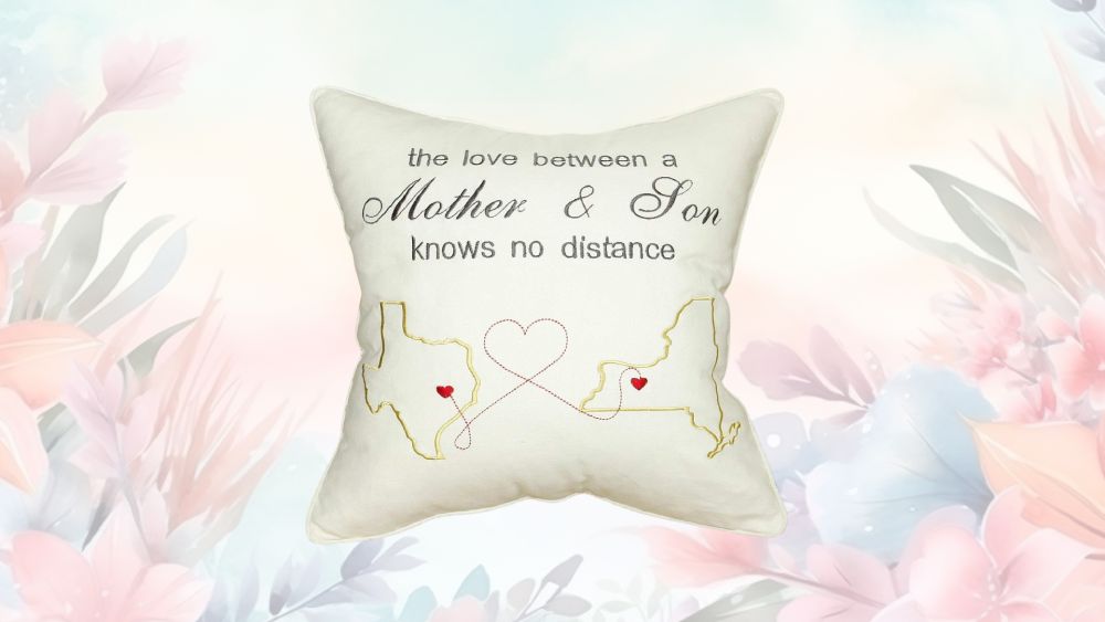 Pillow Cover Mom Daughter Long Distance Mothers Day Gift