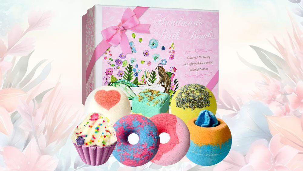 Handmade Bath Bombs Gift Box Set Natural Bubble Bathbombs