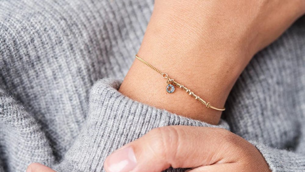 Morse Code Bracelet Custom Gift For Her