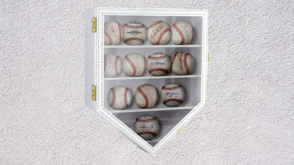 Baseball Display Case Fits 12 Balls Wall Hung