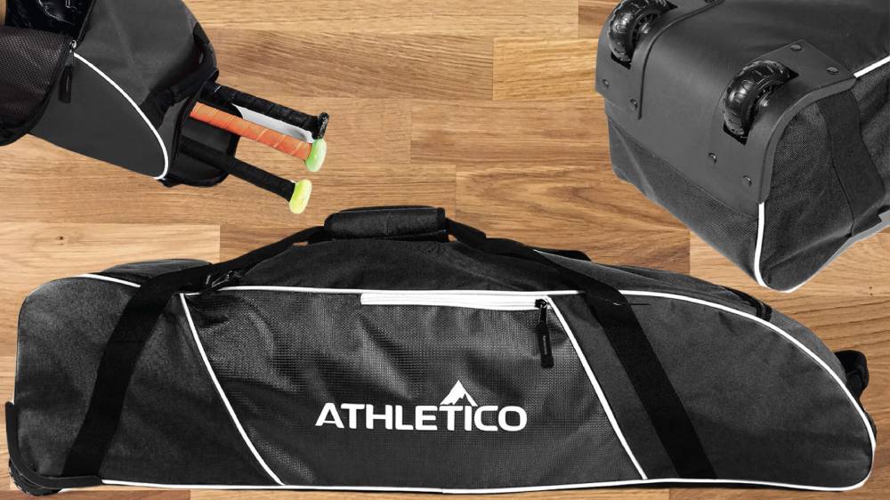 Athletico Rolling Baseball Bag Fathers Day Gift