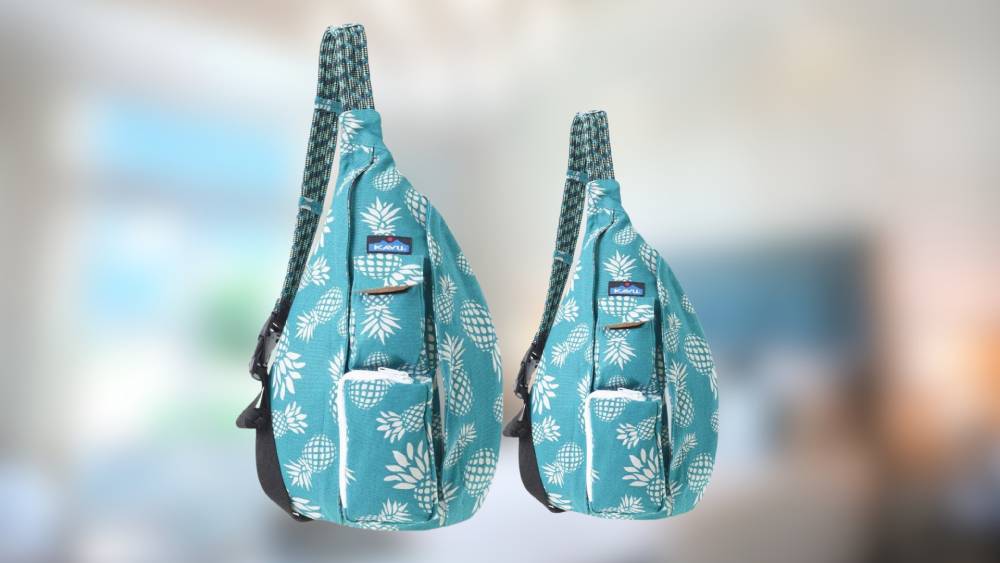Tropical fruit rope handbag