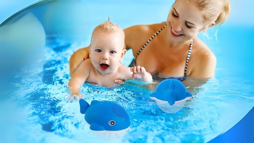 Wireless pool speaker for enjoying music while swimming