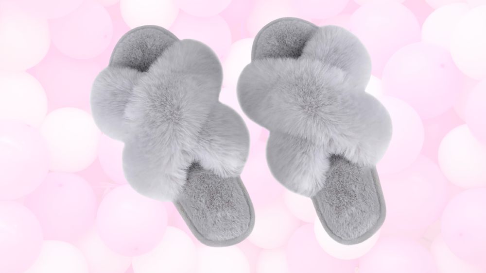 Cozy plush slippers