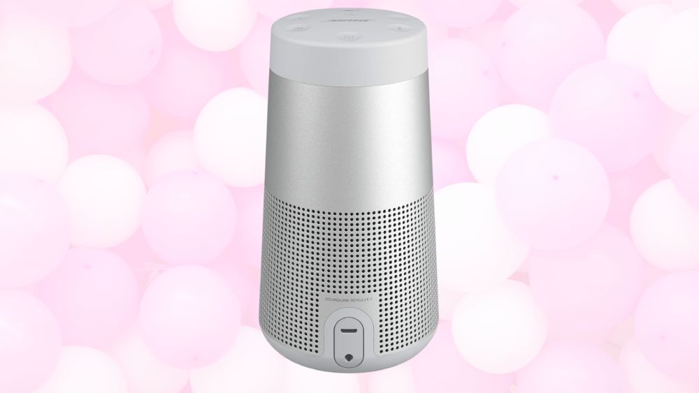 Black Bose SoundLink Bluetooth speaker for portable music listening