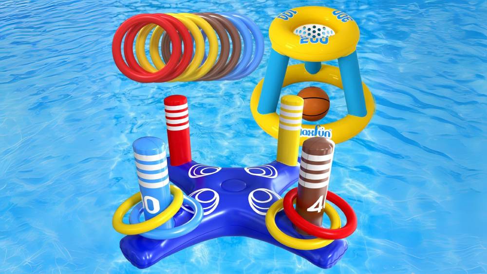 Upgrade pool time with a fun selection of pool toys