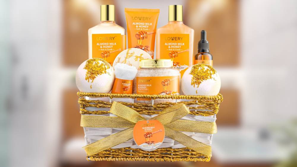Almond milk and honey beauty holiday gift sets