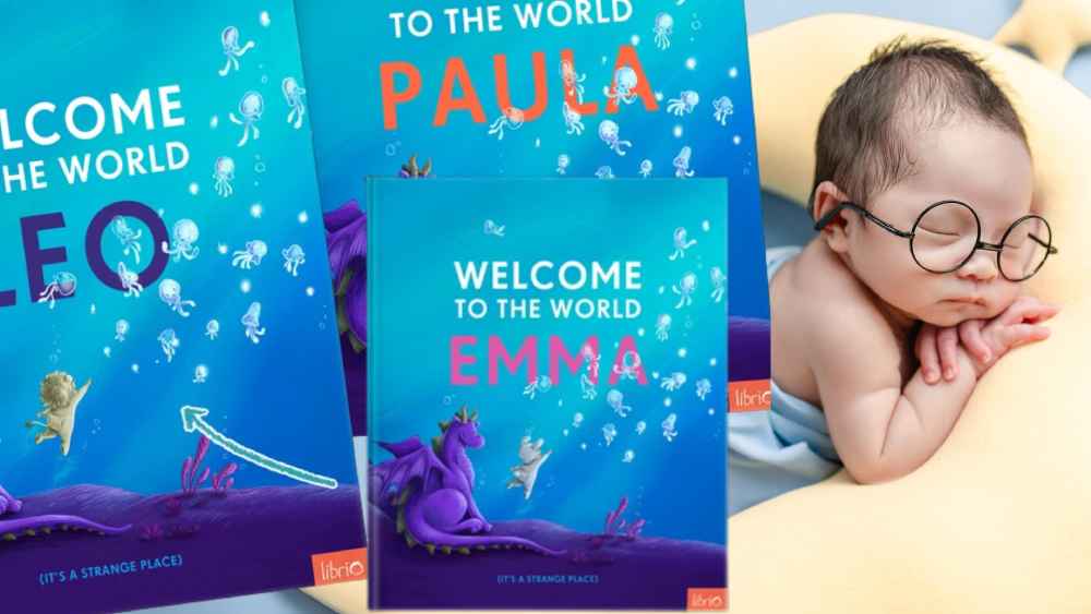 Personalized Baby Book Welcome To the World Newborn Gift