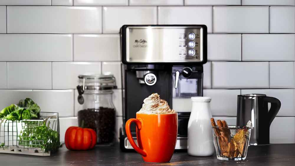 Programmable stainless steel coffee machine