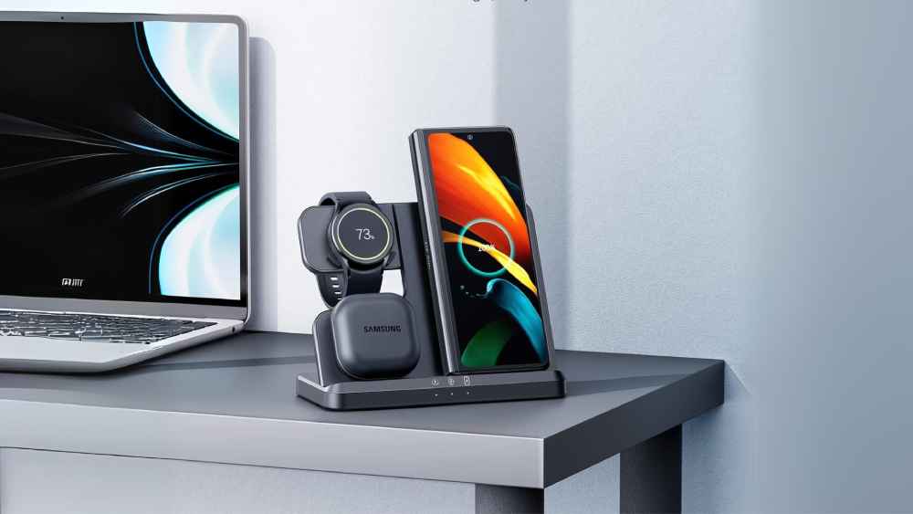 Wireless Charging Station Phone Android iPhone Smart Watch