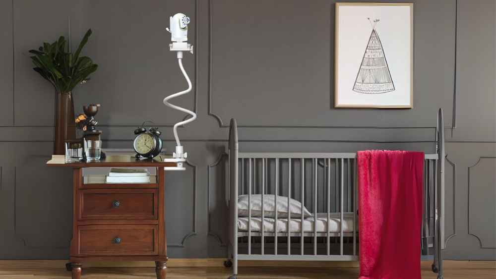 Baby Monitor Mount Attach to Wall Crib Or Shelf