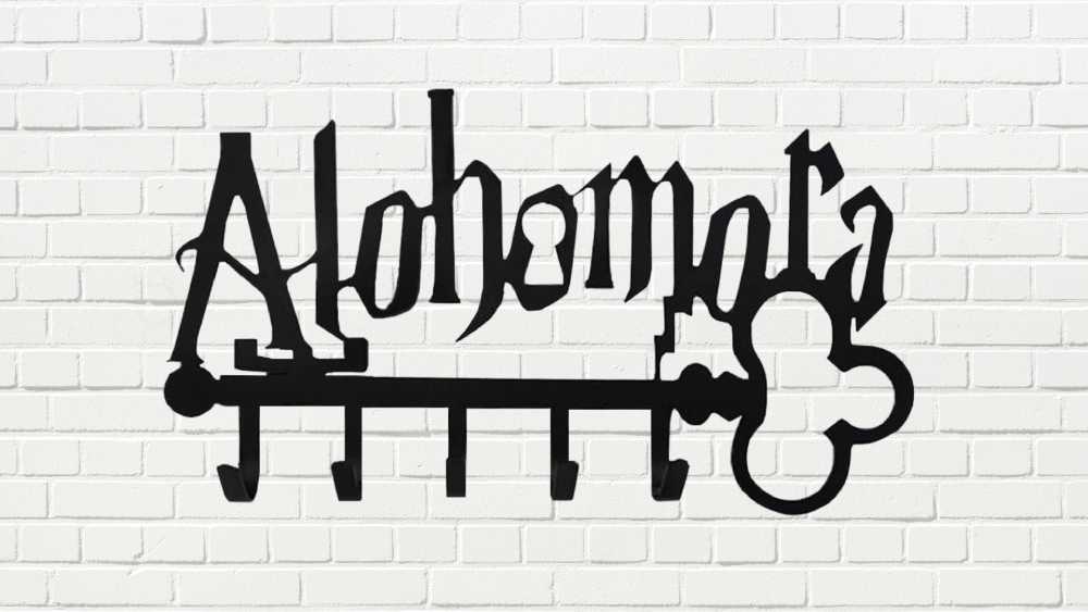 Alohomora metal wall-mounted key holder