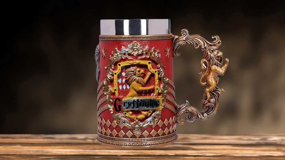Gryffindor lion crest beer tankard mug