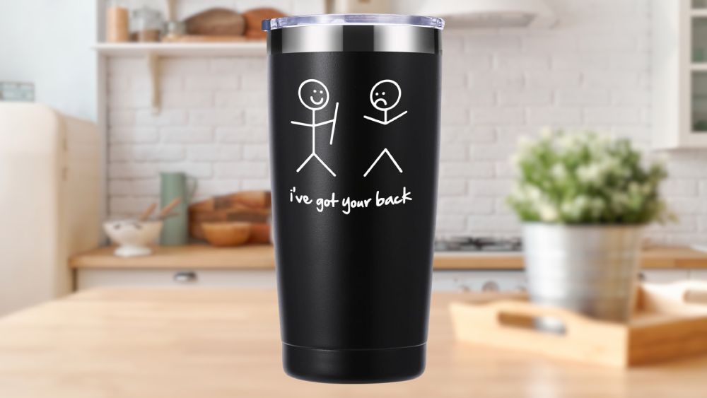 Funny black tumbler for friends Sarcastic Gifts