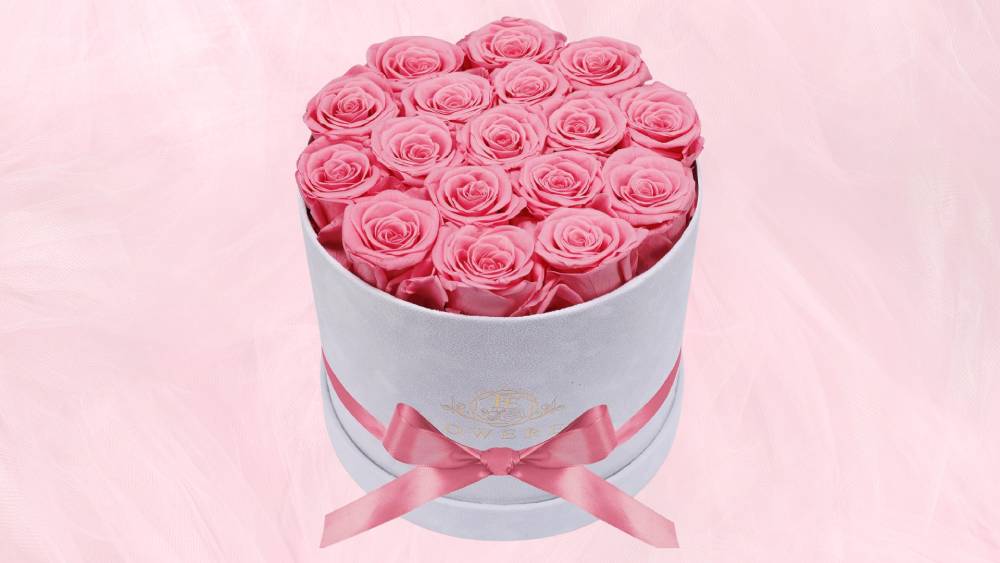 Real Pink Preserved Roses