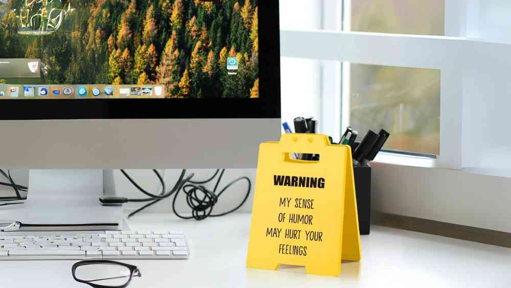 Funny and sarcastic desk sign Sarcastic Gifts