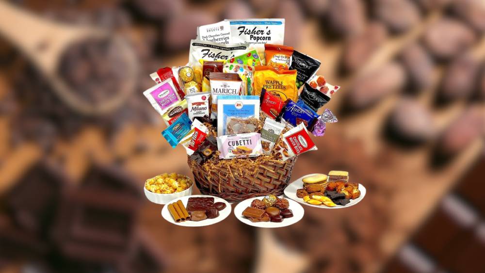 Chocolate baskets with premium chocolates