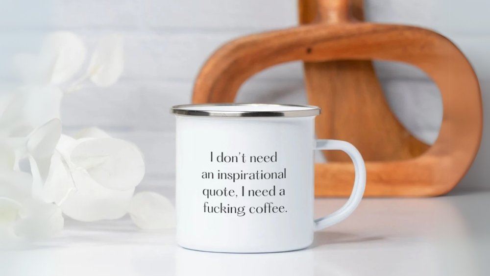 Hilarious mug with funny print