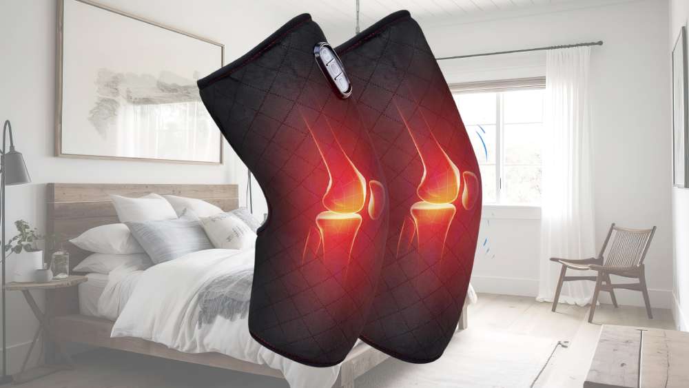Heated massager with pad
