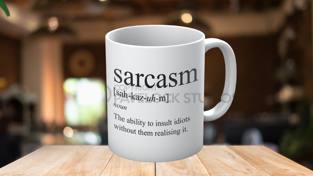Sarcasm definition mug sarcastic gifts