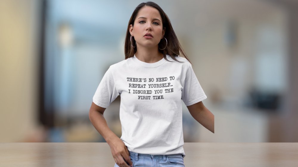 Funny sarcastic shirt white color