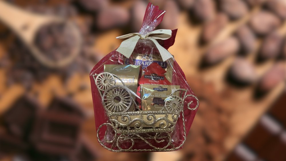 Sleigh Chocolate Pretzel Gift Basket