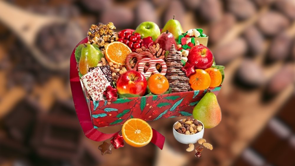 Gift basket delightful assortment of gourmet chocolates