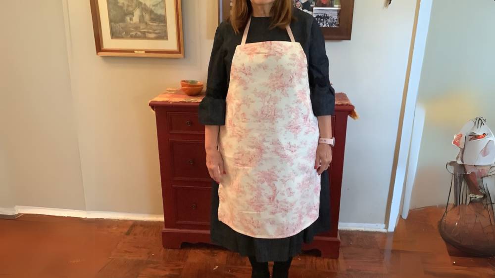Adult kitchen apron adjustable waist