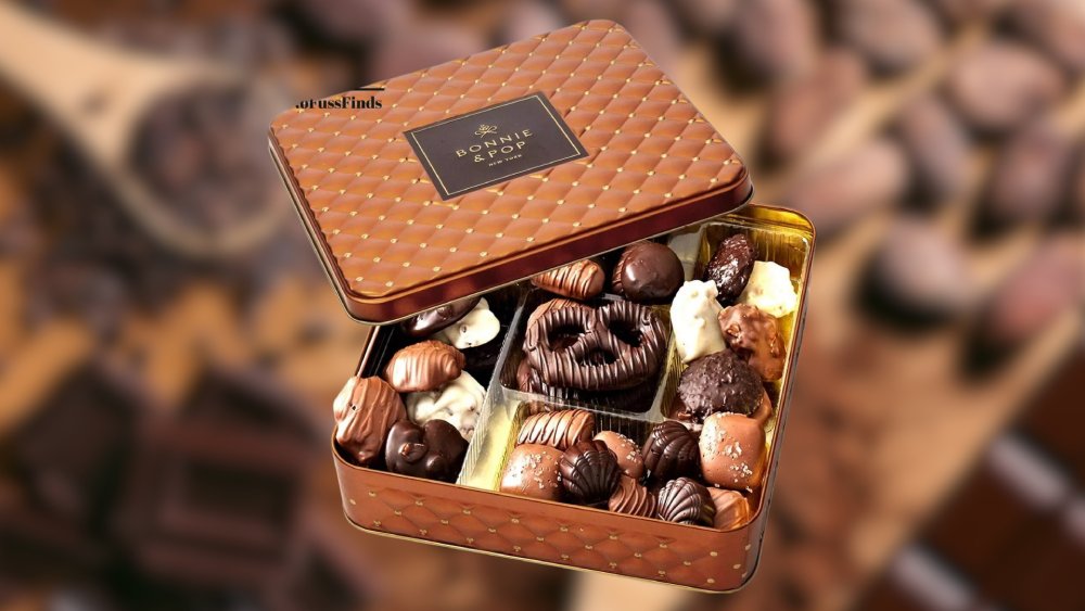 Gift basket decadent selection of premium chocolates