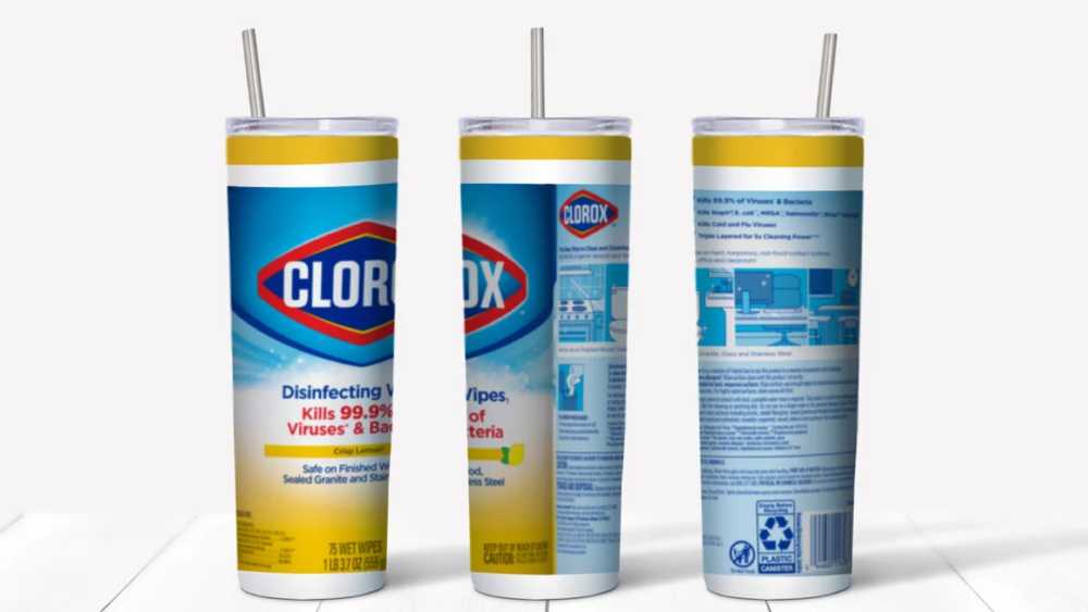 Clorox themed tumbler