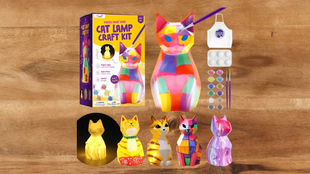 DIY Paint your cat lamp