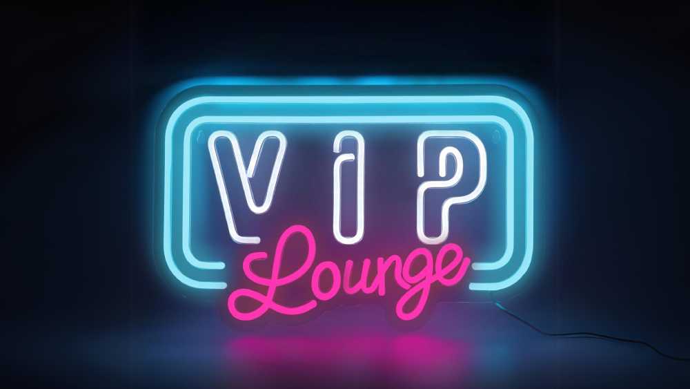 VIP Lounge LED Neon Sign Light