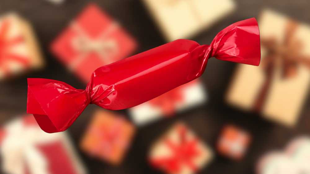 Candy gift wrapper style