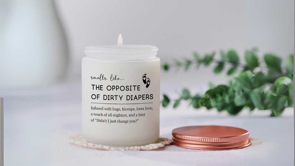 New baby candle Gift Ideas for First Time Parents
