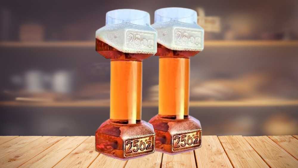 Dumbbell Beer Glasses