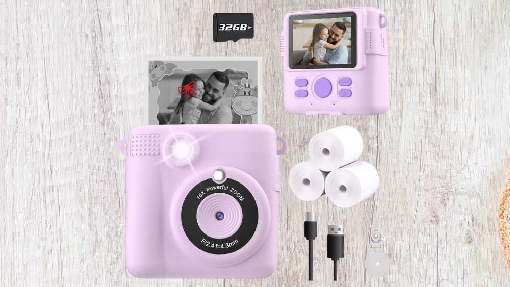 Instant print camera for kids